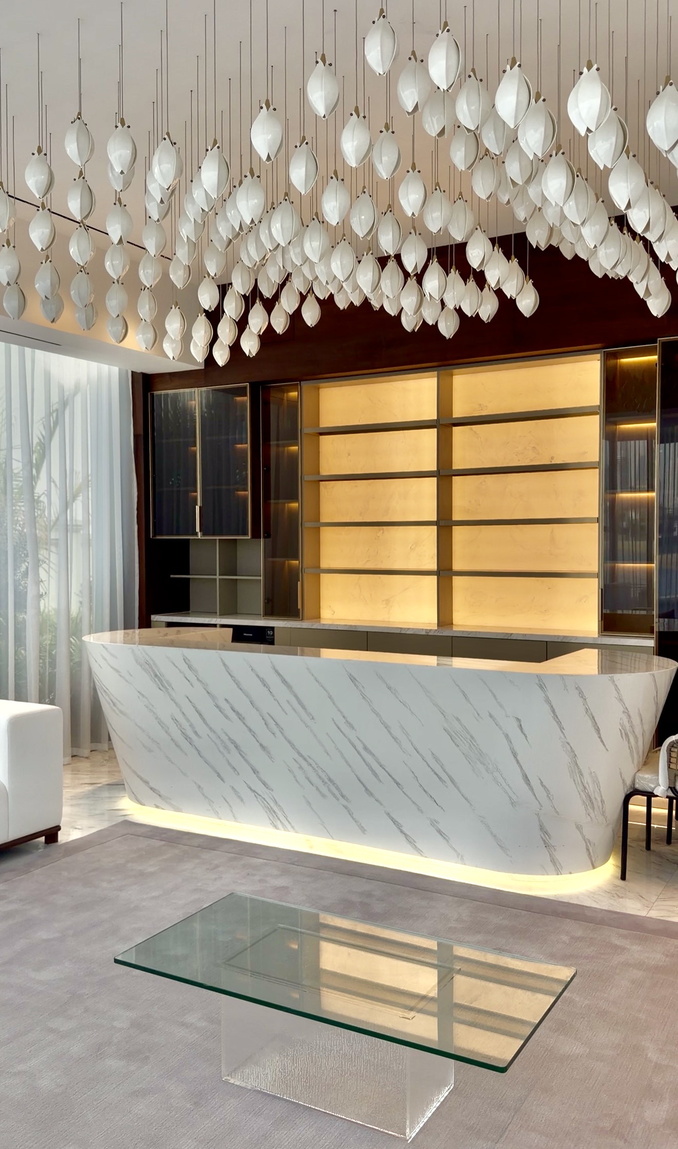 Onyx feature wall