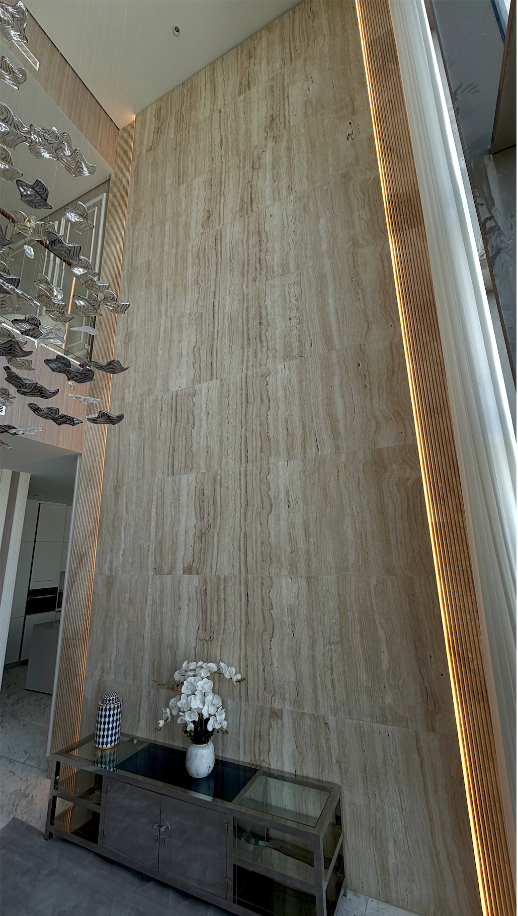 Commercial stone flooring